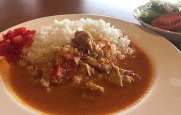 Coconut chicken tomato curry