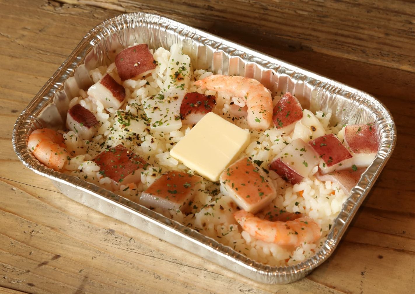 シーフードバタークリームリゾット