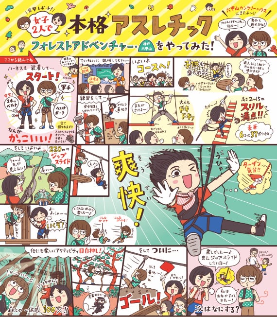 女子二人で 本格アスレチック フォレストアドベンチャーをやってみた